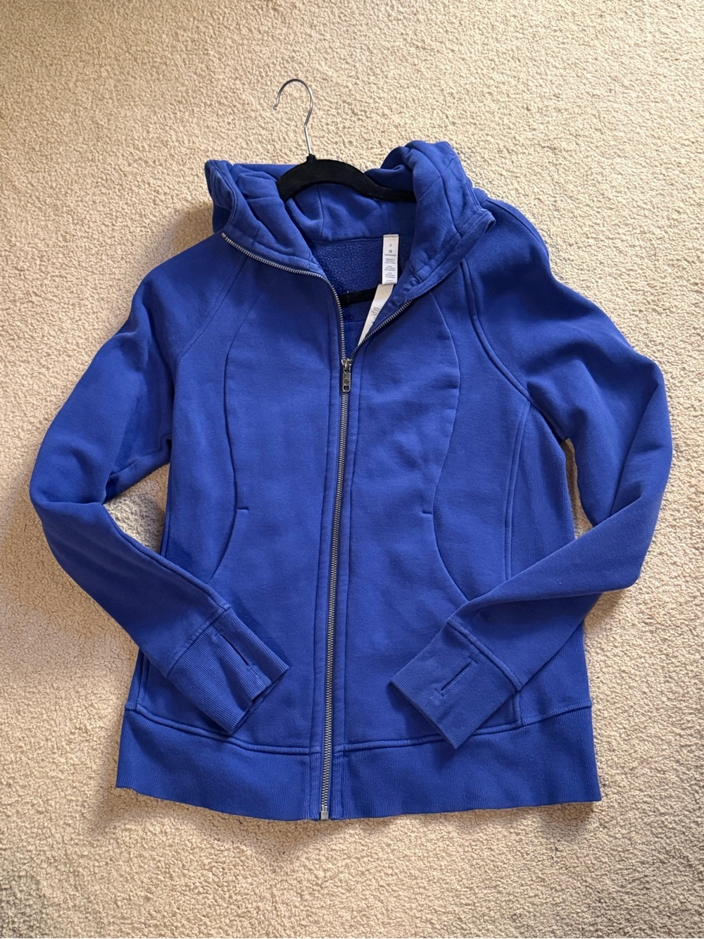 Lululemon Scuba Hoodie IV Cerulean Blue Full Zip Women’s Size 8